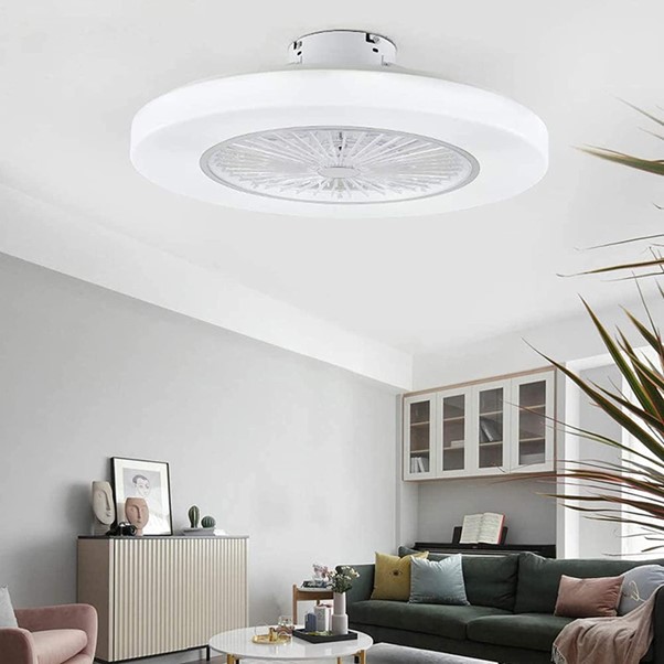 Orllien Enclosed Ceiling Fan with Lights
