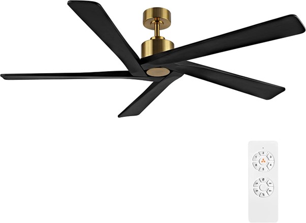 WINGBO 64 Inch Low Profile Ceiling Fan without Lights