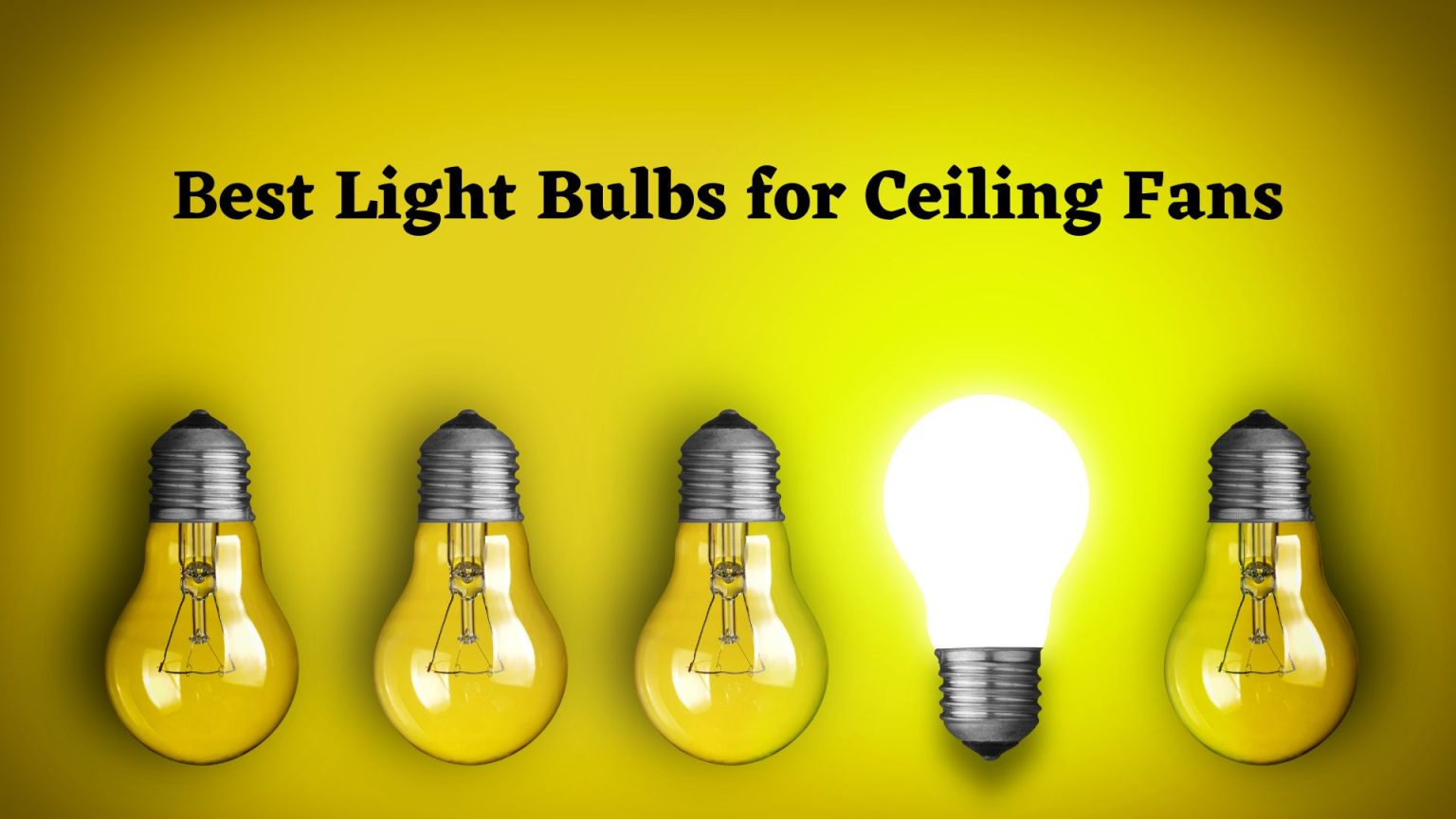 What are the best light bulbs for ceiling fans