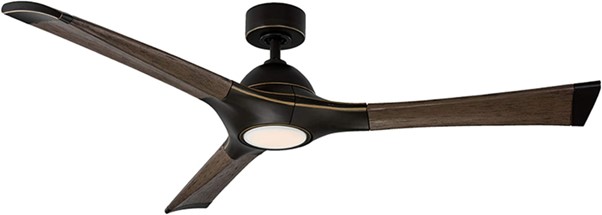 Woody Smart Indoor and Outdoor 3-Blade Ceiling Fan